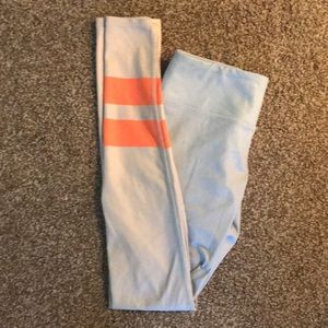 Alo Yoga Silvery Blue and Orange Leggings Size S